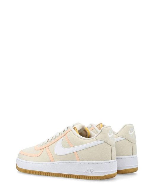 Nike White Air Force 1 Premium Lace-up Sneakers