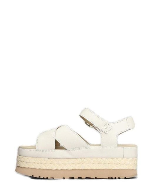 Ugg Natural Aubrey Ankle Strap Sandals
