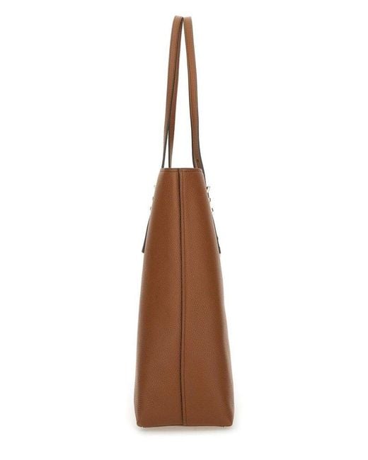 MICHAEL Michael Kors Brown Michael Kors Quinn Large Pebbled Leather Tote Bag