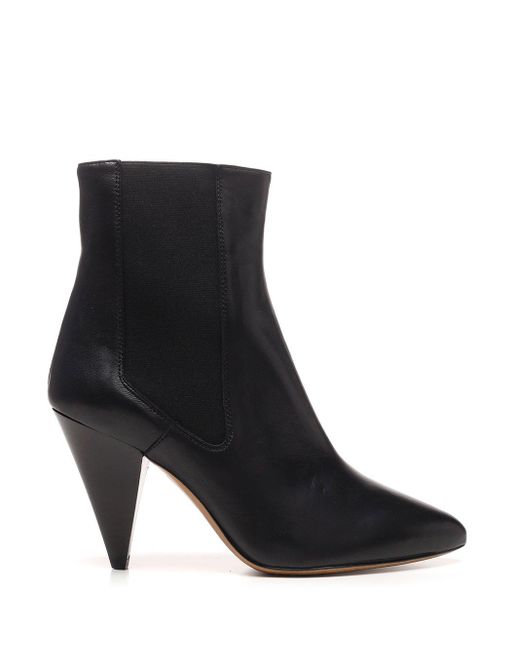 Isabel Marant Leather Chelsea Boots in Black - Lyst