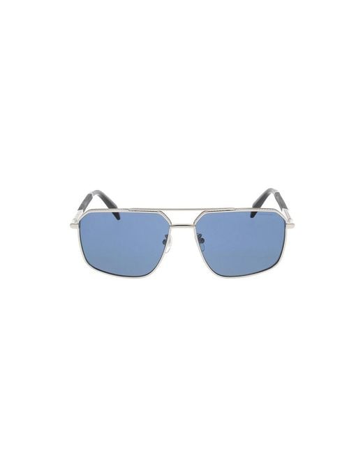 Chopard Blue Pilot Frame Sunglasses for men