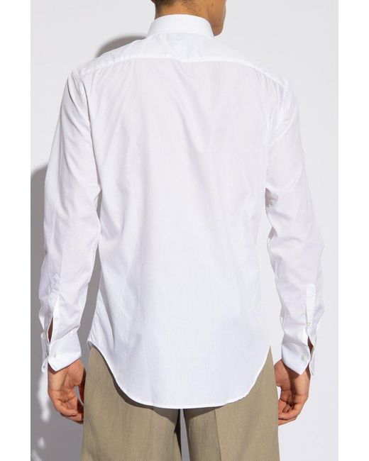 Emporio Armani White Shirt With Cuff Links, for men