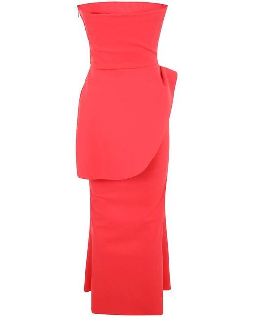 La Petite Robe Di Chiara Boni Red Taro Gown