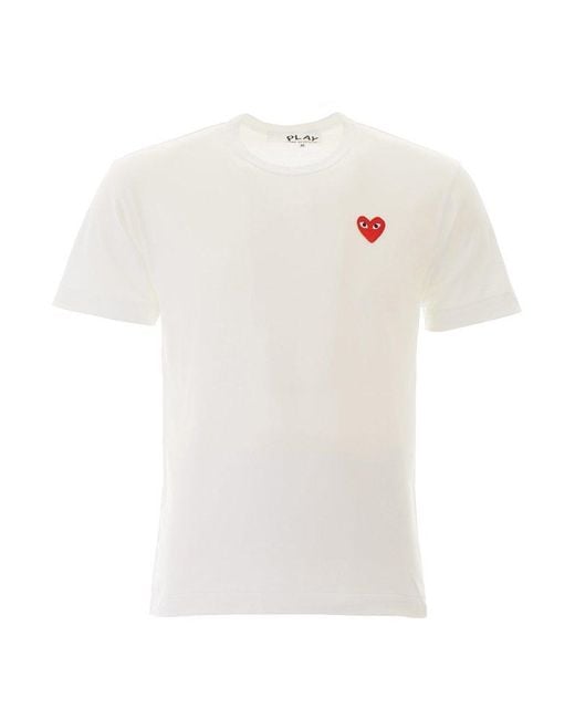COMME DES GARÇONS PLAY White Heart Logo T-shirt for men
