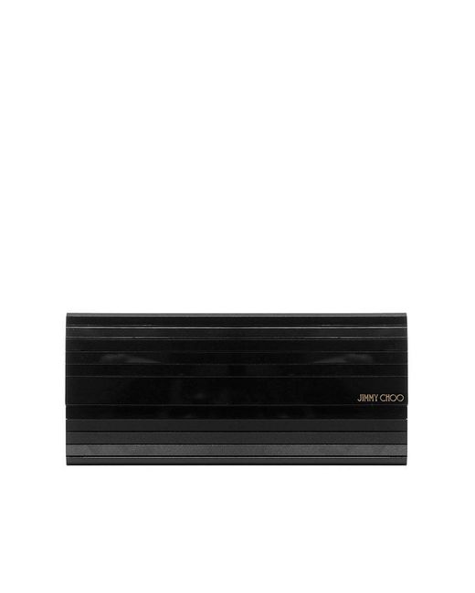 Jimmy Choo Black Sweetie Chain Clutch Bag