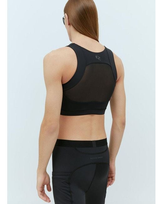 RUNNING ORDER Black Sedef Sports Top