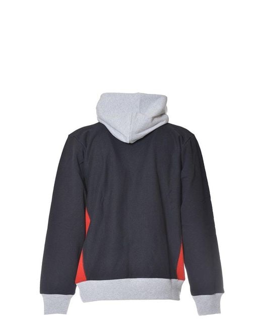 Champion Blue Tears Colour Blocked Drawstring Hoodie for men