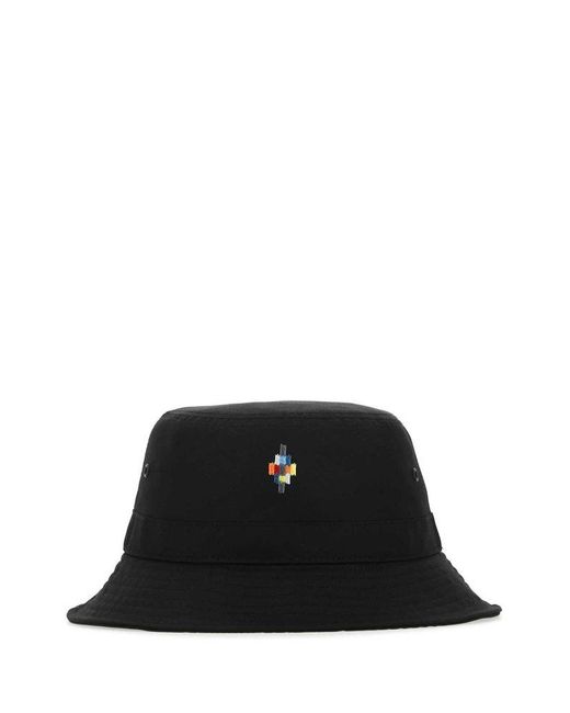 Marcelo Burlon Black Marcelo Burlon Bucket Hat for men