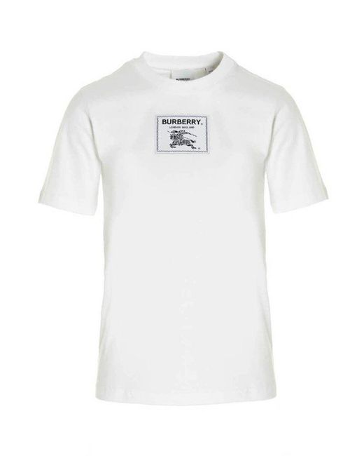 Burberry White Prorsum T-shirt With Logo