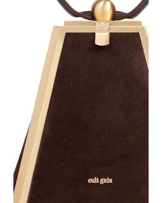 Cult Gaia Brown Trina Top Handle Bag