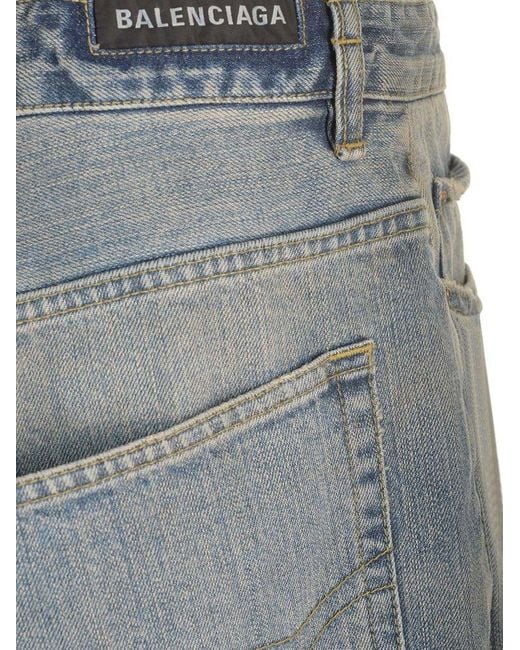 Balenciaga Baggy Jeans In Light Blue Denim | Lyst Balenciaga Baggy Jeans In Light Blue Denim | Lyst