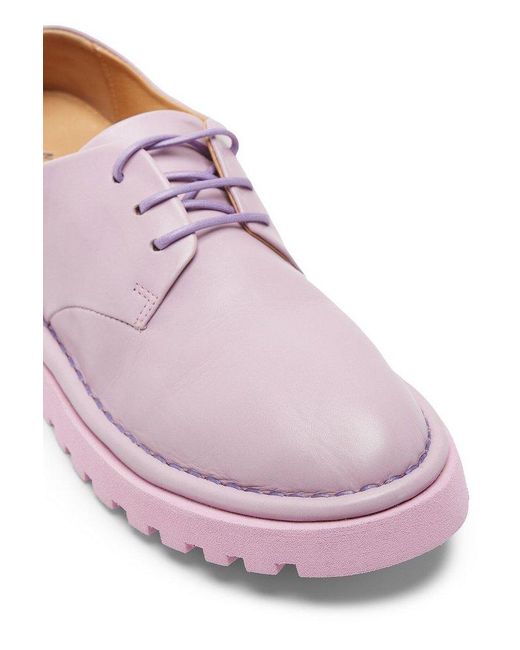 Marsèll Purple Sancrispa Alta Pomice Derby Shoes