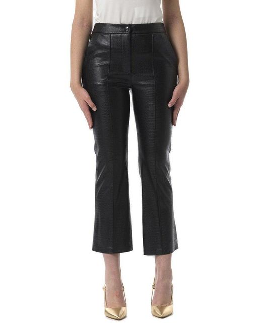 Max Mara Black Button Detailed Cropped Trousers