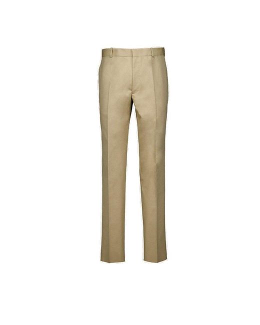 Alexander McQueen Natural Mid-rise Tapered Pants for men