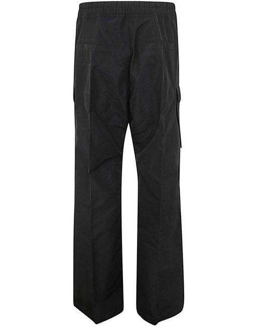 Rick Owens Black Cargobelas Trousers Clothing for men