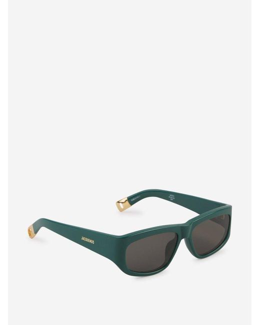 Jacquemus Gray Rectangular Sunglasses