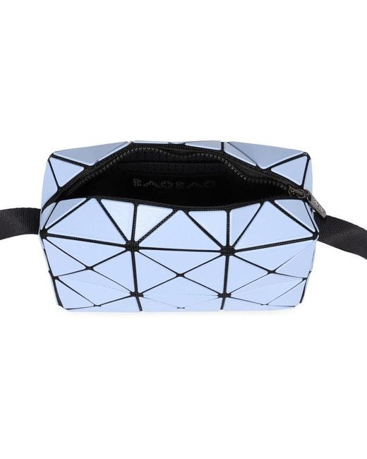 Bao Bao Issey Miyake Blue Lucent Matte Geometric Panelled Crossbody Bag