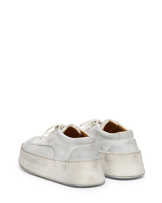 Marsèll White Cassapana Derby Lace-up Shoes