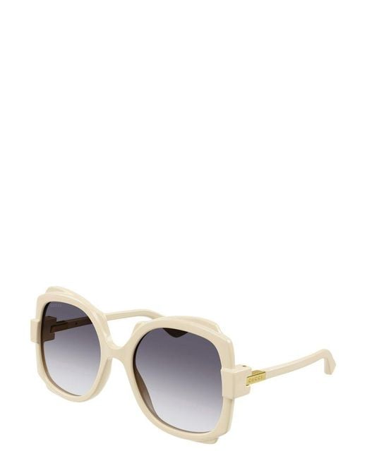 Gucci Natural Square Frame Sunglasses