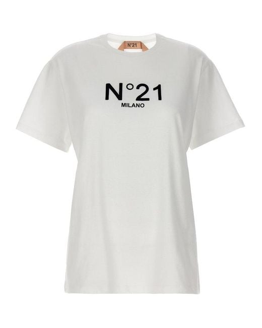 N°21 【大人もOK】キッズ Tシャツ ロゴプリント クルーネック
