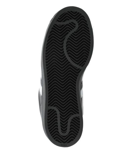 Adidas Originals Black Superstar Ii Leather Low-Top Sneakers