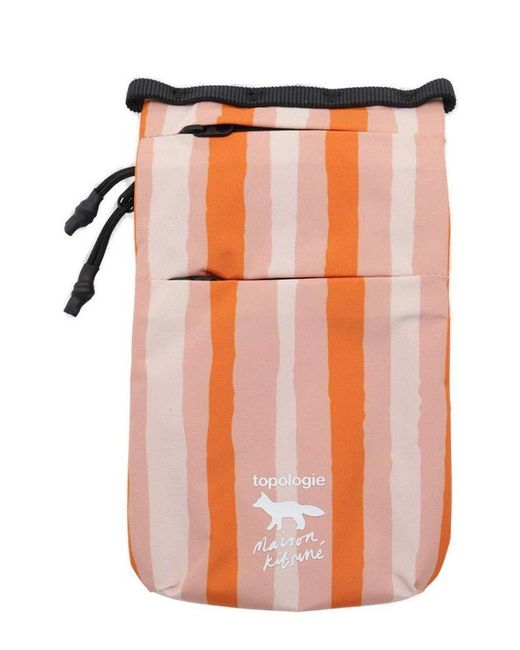 MAISON KITSUNE MULTI-POUCHES WITH STRAP