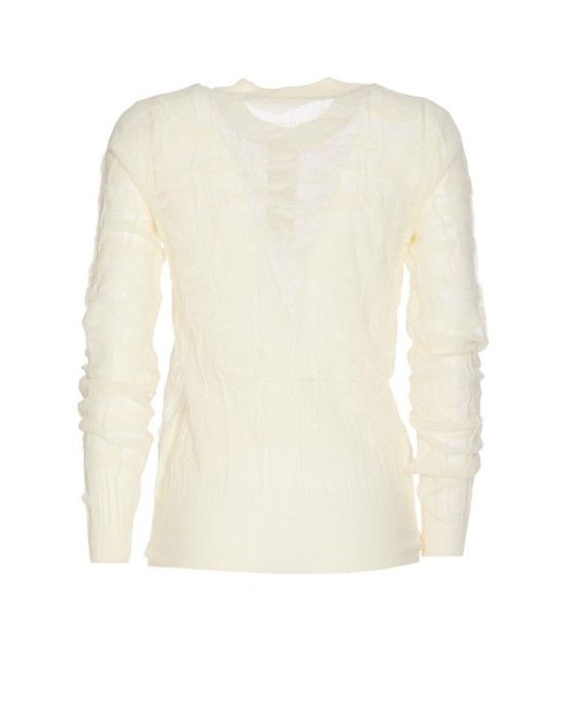 Bottega Veneta White Sweaters