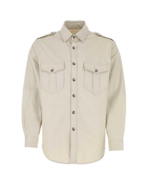 Isabel Marant Natural Button-up Overshirt for men