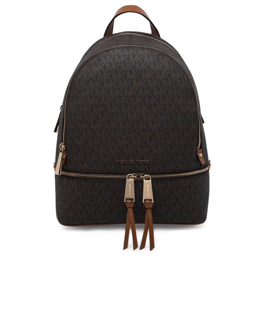 mk brown backpack