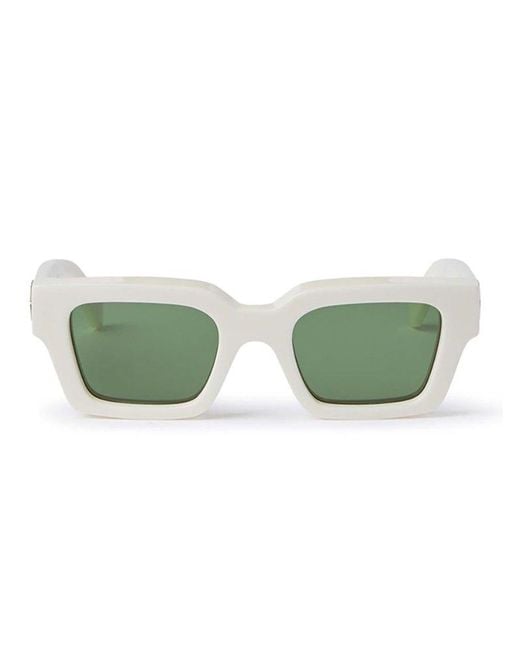 Off-White c/o Virgil Abloh Green Square Frame Sunglasses