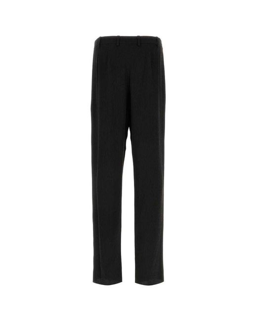 Saint Laurent Black Low-Rise Baggy Pants for men