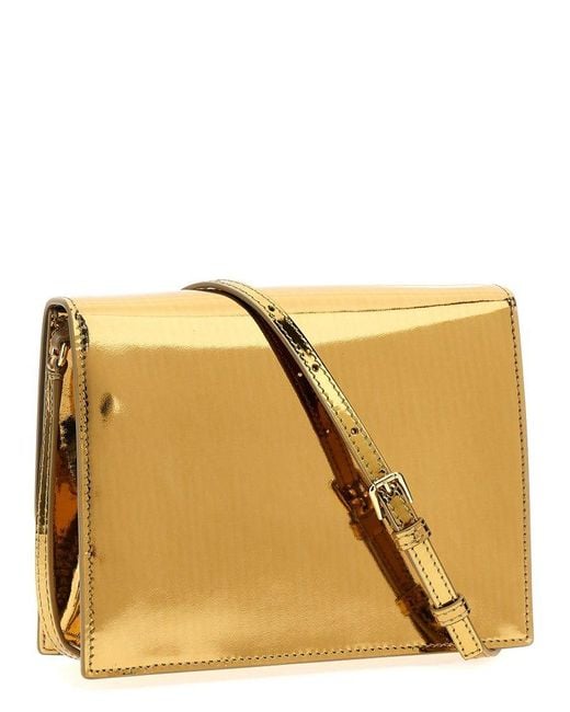 Dolce & Gabbana Metallic Dg Logo Crossbody Bags