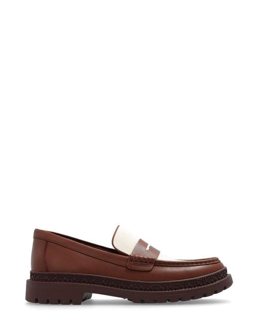 COACH Brown 'cppr' Loafers, for men