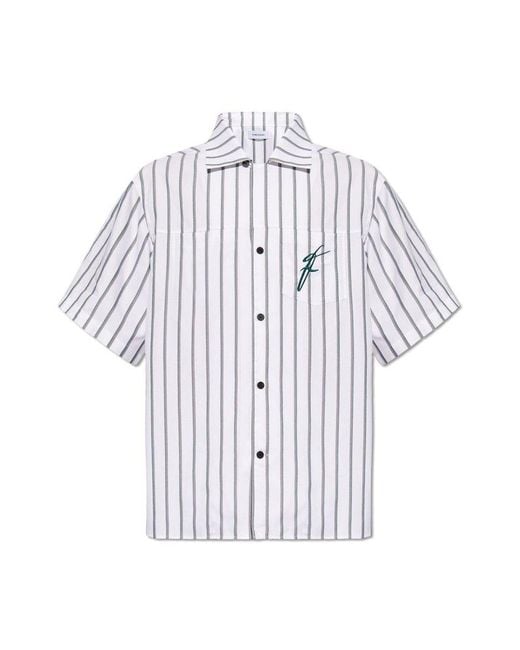 Ferragamo White Short Sleeve Shirt, ' for men