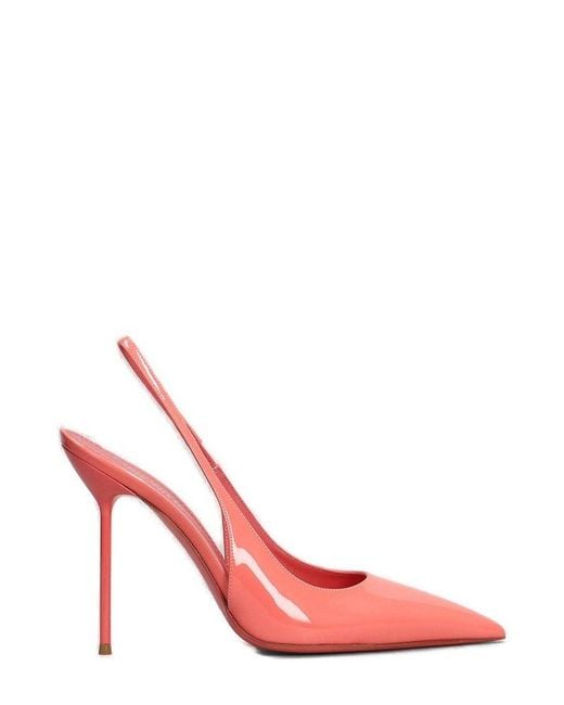 Paris Texas Pink Lidia Slingback Pumps