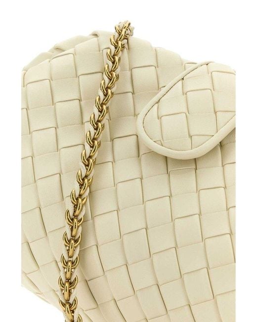 Bottega Veneta Natural Chain Linked Teen Lauren 1980 Shoulder Bag