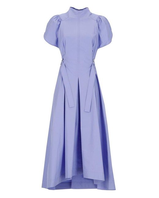 3.1 Phillip Lim Purple Cotton Poplin Fit-&-flare Dress