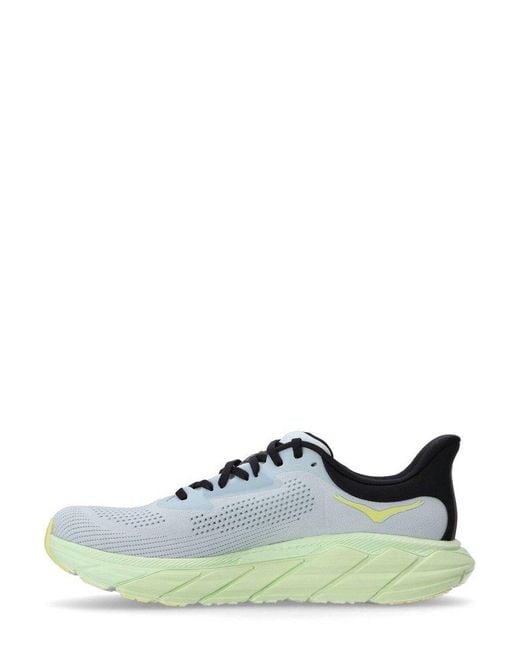 Hoka One One Green Arahi 7 Lace-Up Sneakers for men