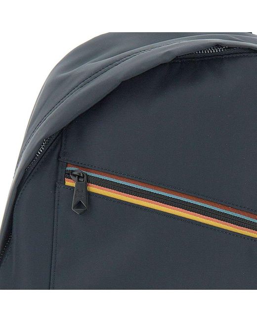 Paul Smith Blue Artist Stripe Backpack for men