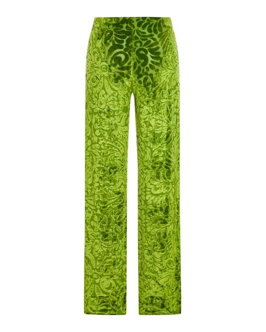 Jil Sander Green Regular & Straight Leg Pants