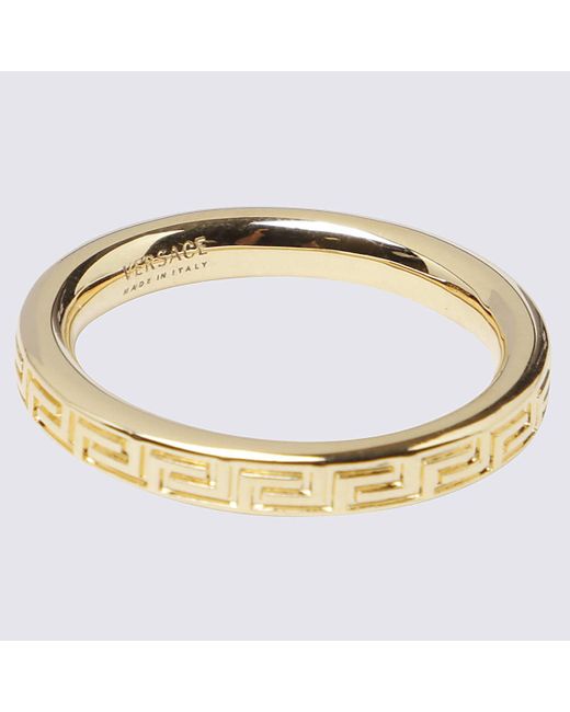 Versace Greek Key Engraved Ring in Gold (Metallic) for Men Lyst