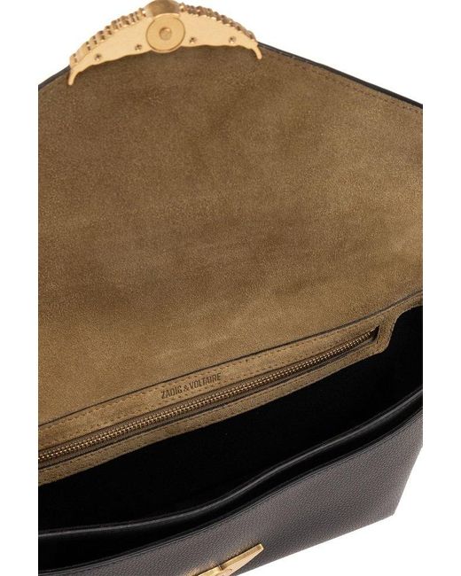 Zadig & Voltaire Black 'borderline' Shoulder Bag,