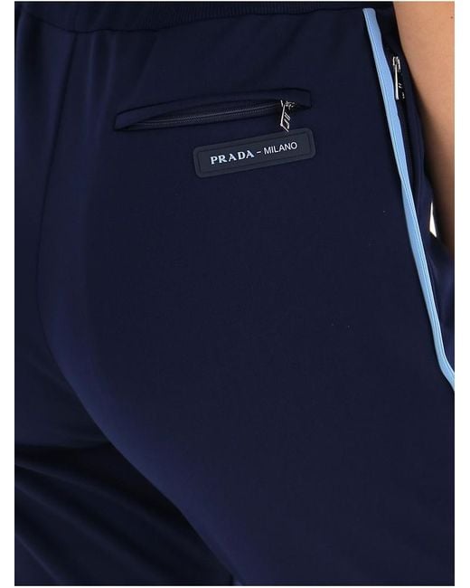 Prada Stripe Detail Track Pants