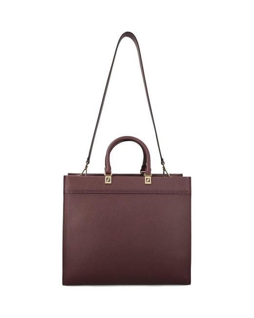 Fendi Purple Sunshine Medium Shopper Bag