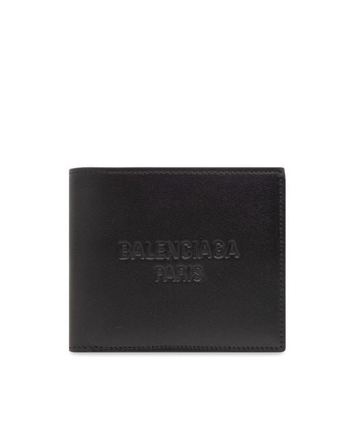 Balenciaga Black Duty Free Square Folded Wallet for men
