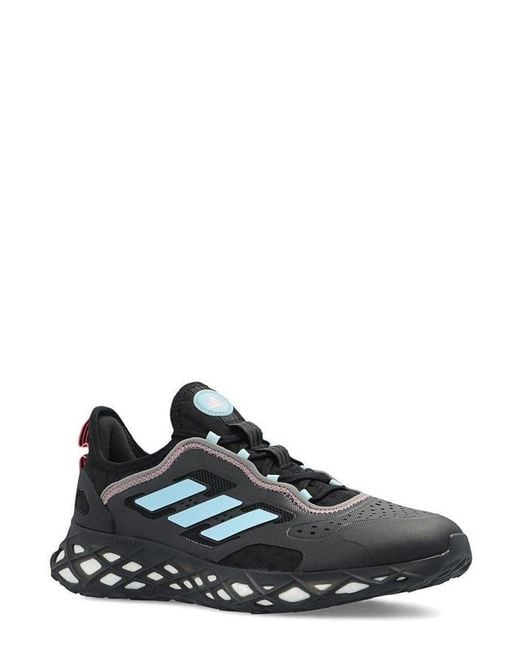 adidas Rubber Web Boost Lace-up Runners in Black for Men | Lyst UK