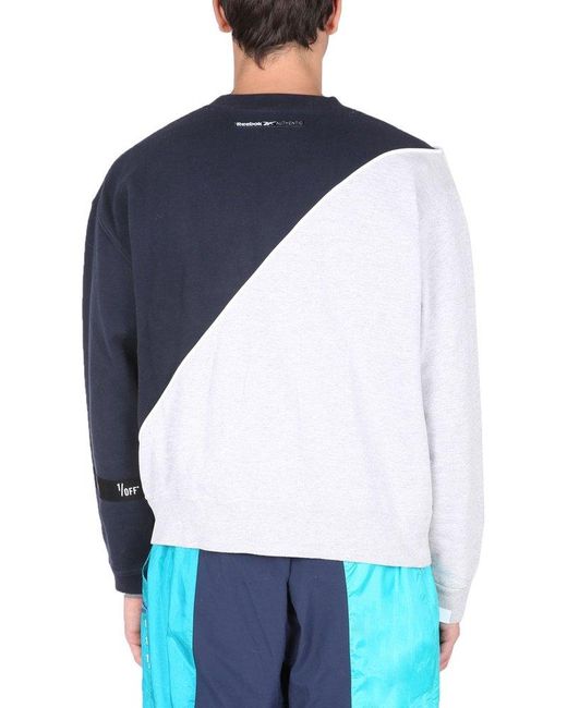 1/OFF Blue Classic Crew Neck Sweater