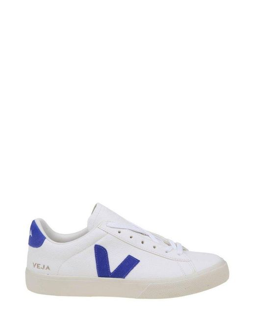 Veja Campo Chromefree Lace-up Sneakers in White | Lyst UK