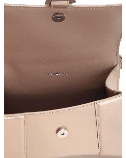 Balenciaga Natural "hourglass Xs" Handbag