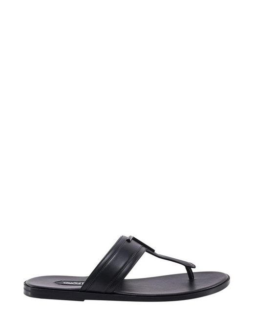 Tom Ford Tf Monogram Slip-on Sandals in Black for Men | Lyst